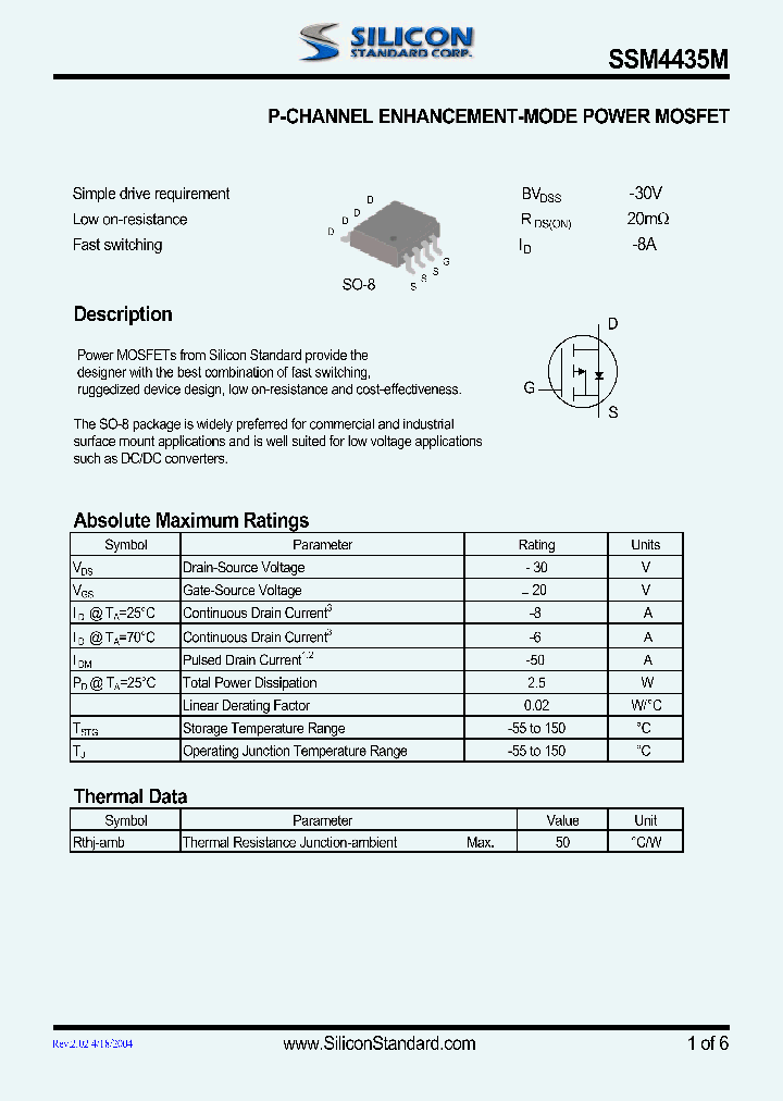 SSM4435M_4669942.PDF Datasheet
