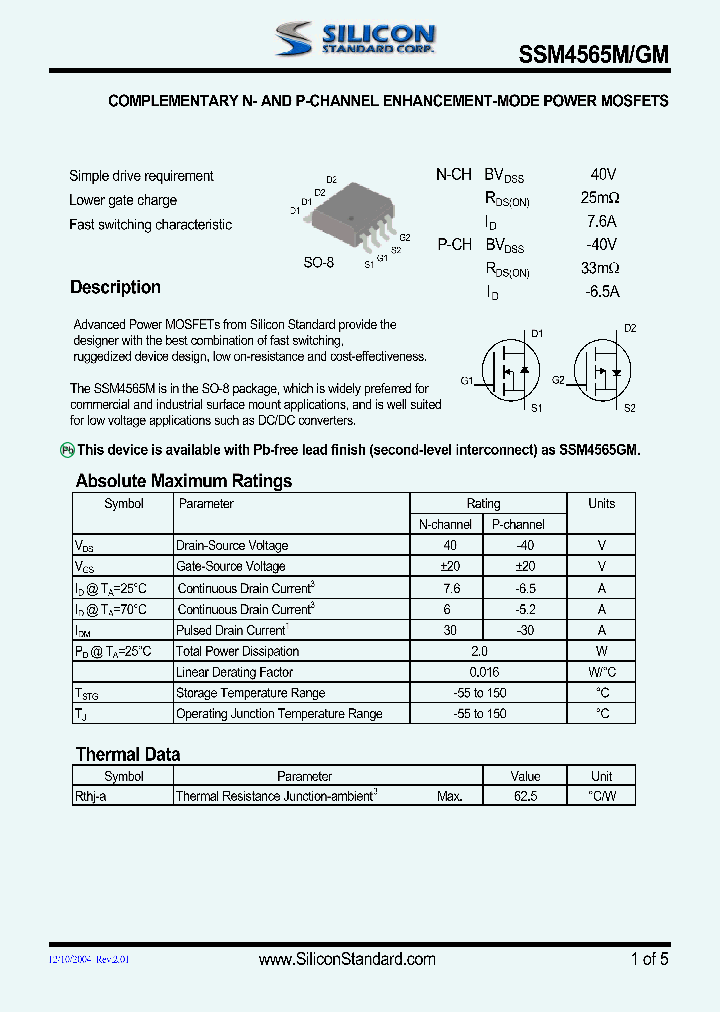 SSM4565GM_4598645.PDF Datasheet