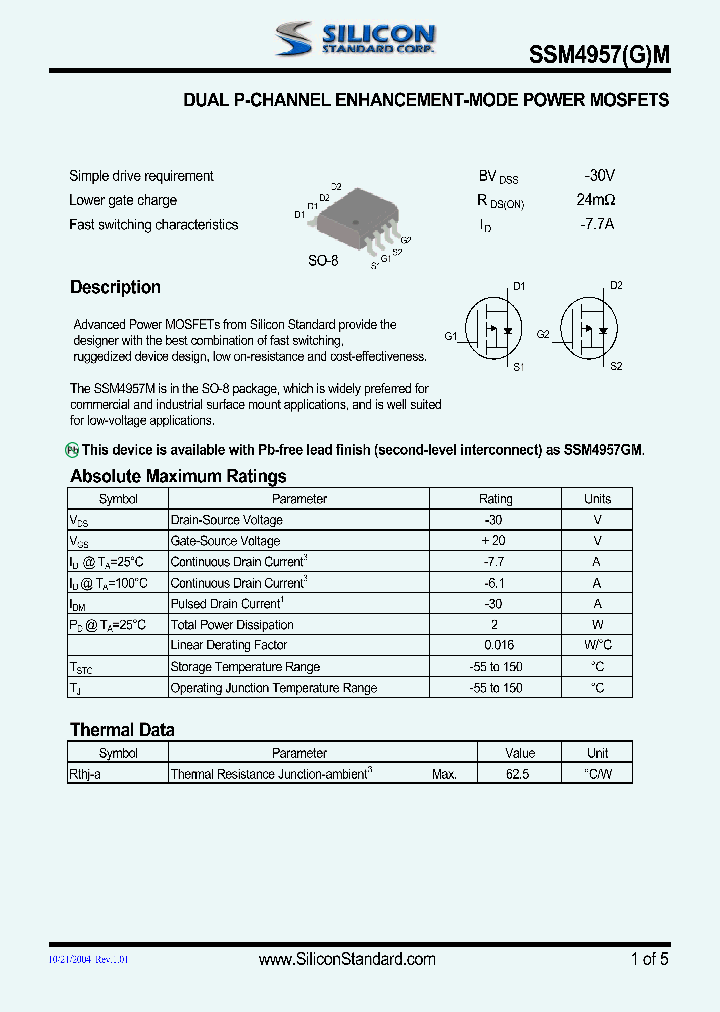 SSM4957GM_4648042.PDF Datasheet