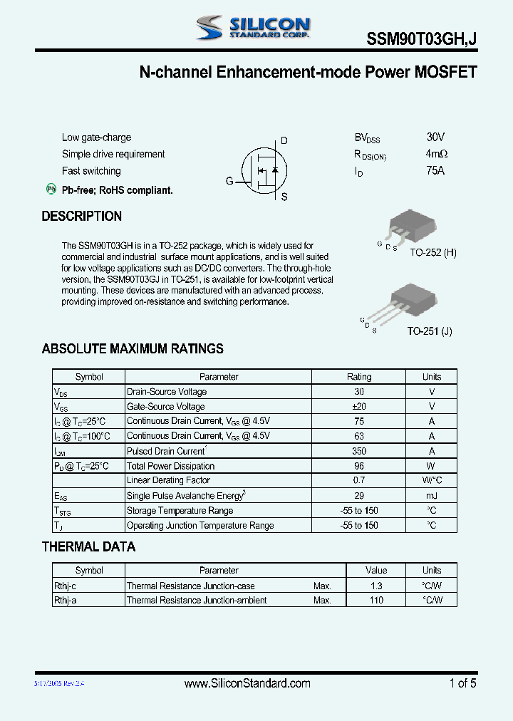 SSM90T03GH_4575558.PDF Datasheet