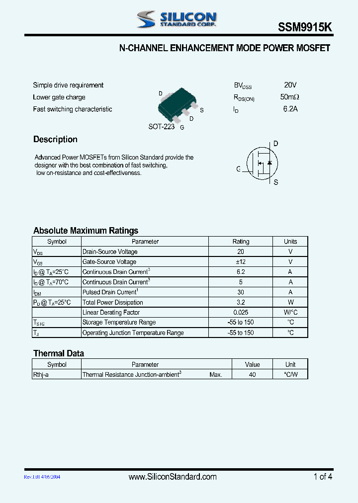 SSM9915K_4630559.PDF Datasheet