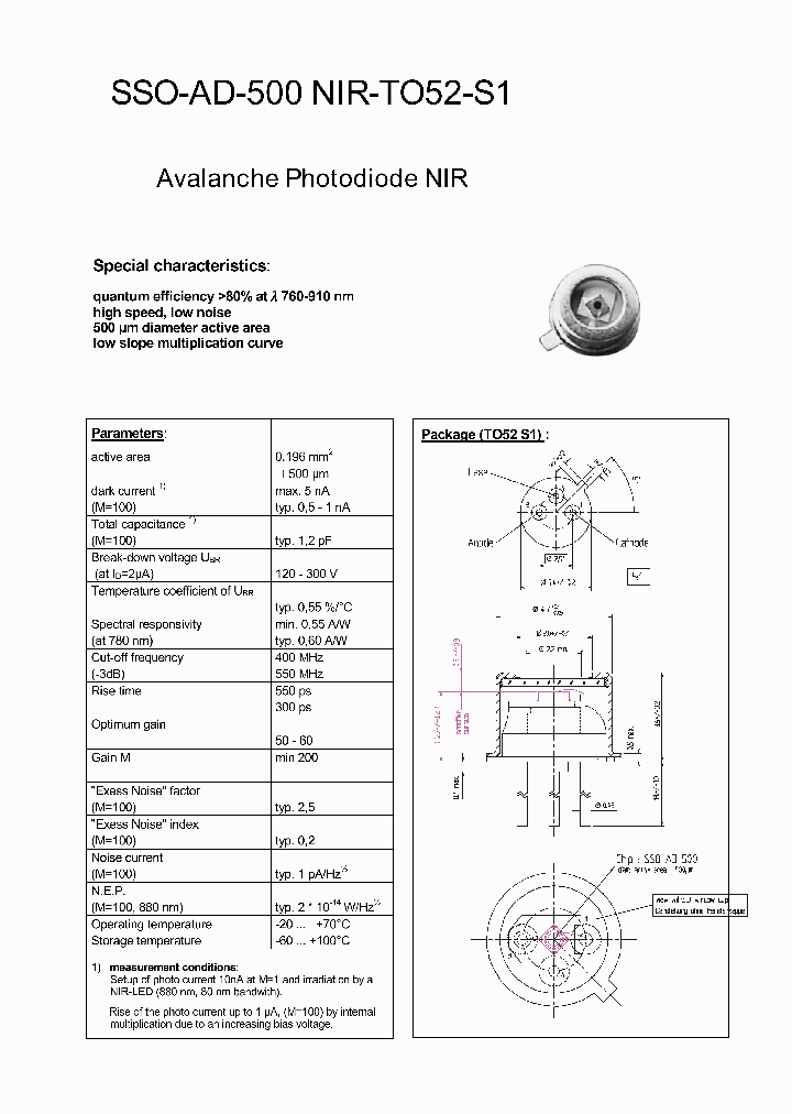 SSO-AD-500NIR-TO52-S1_4543502.PDF Datasheet