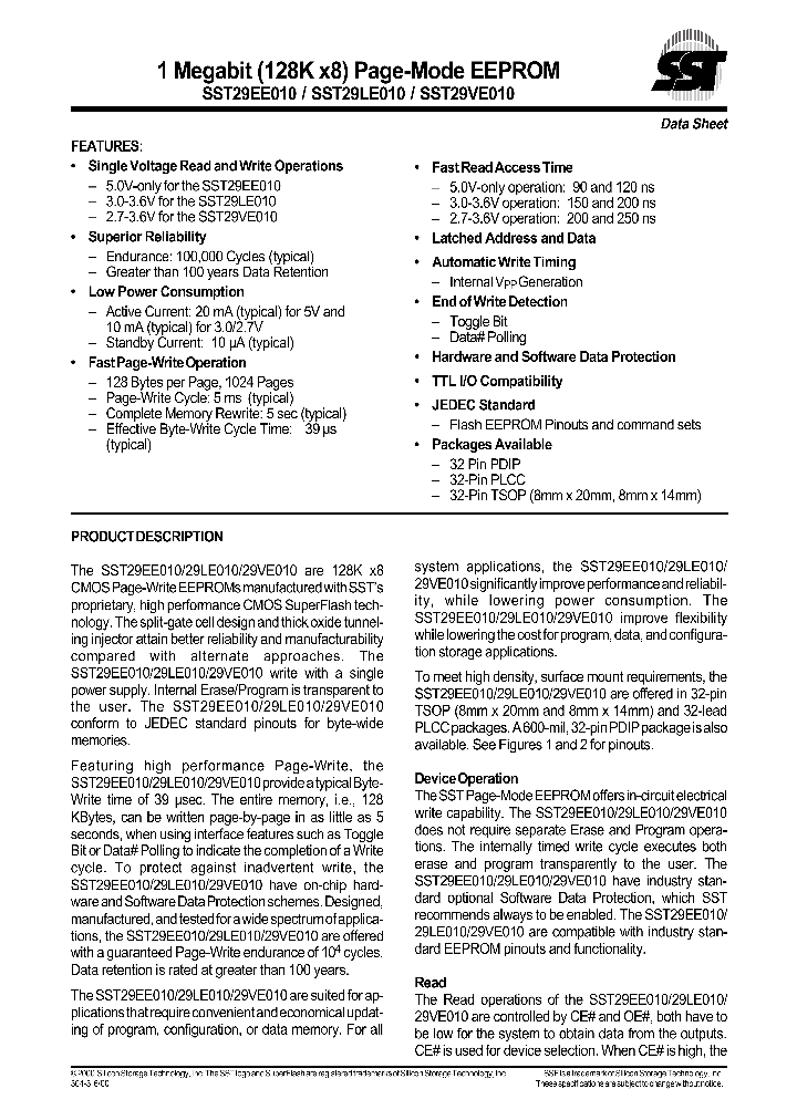 SST29EE01000_4642318.PDF Datasheet