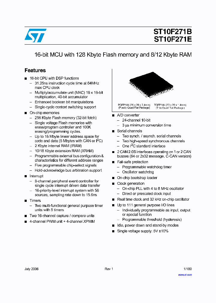 ST10F271B_4258438.PDF Datasheet
