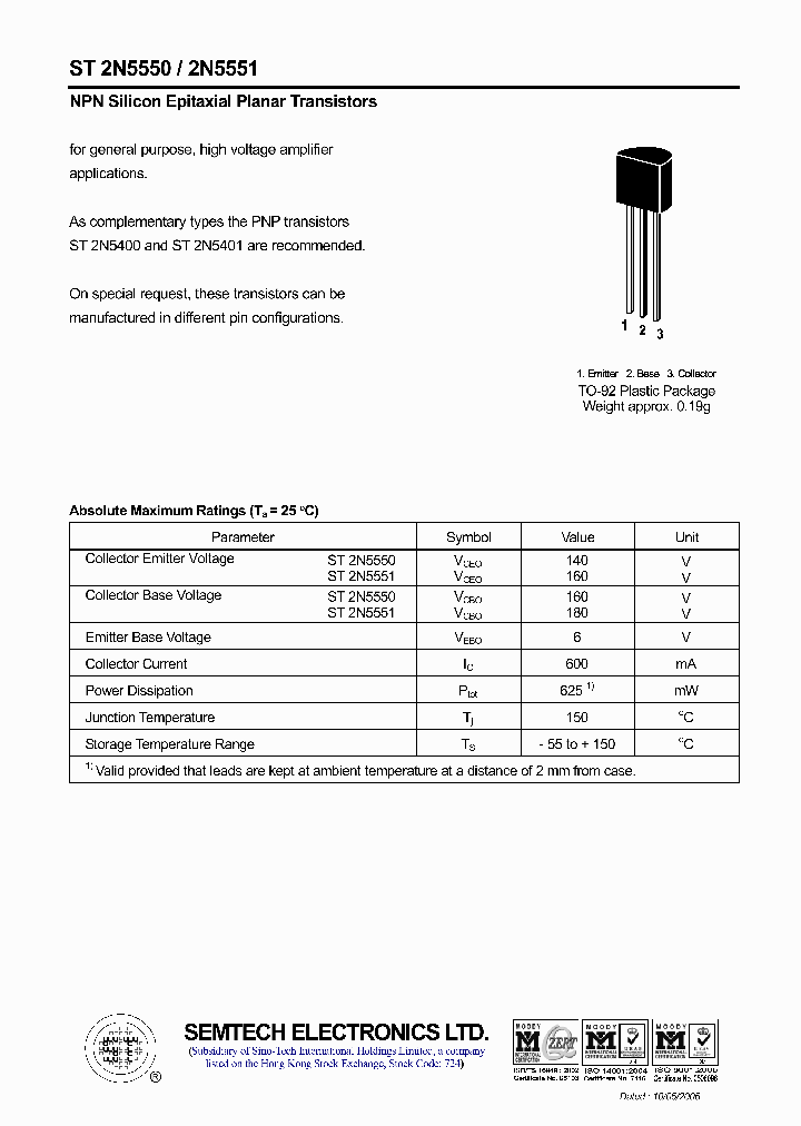 ST2N5550_4453096.PDF Datasheet