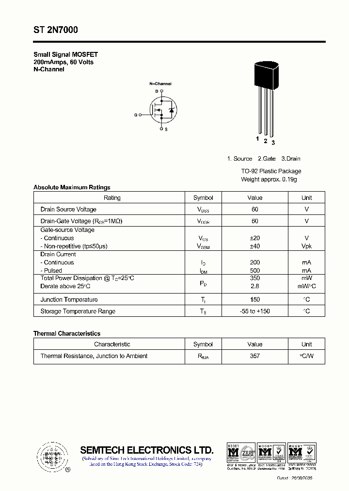 ST2N7000_4428332.PDF Datasheet
