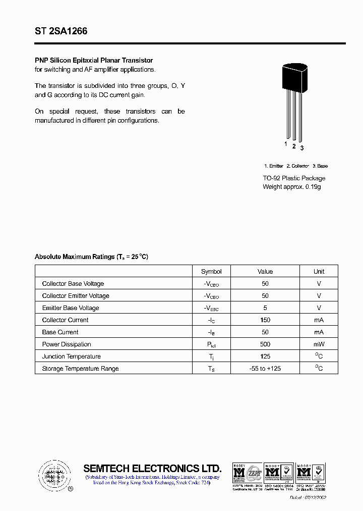 ST2SA1266_4529853.PDF Datasheet