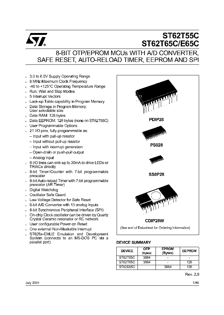 ST6265BB6XXX_4550407.PDF Datasheet