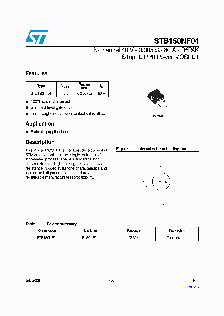 STB150NF04_4249143.PDF Datasheet