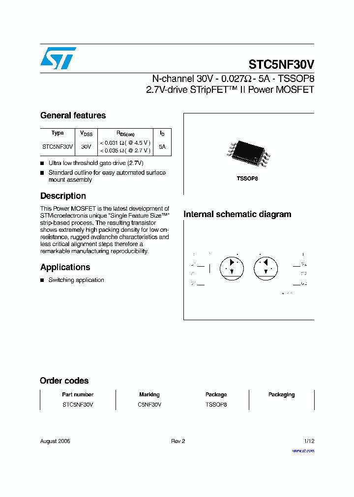STC5NF30V06_4337018.PDF Datasheet