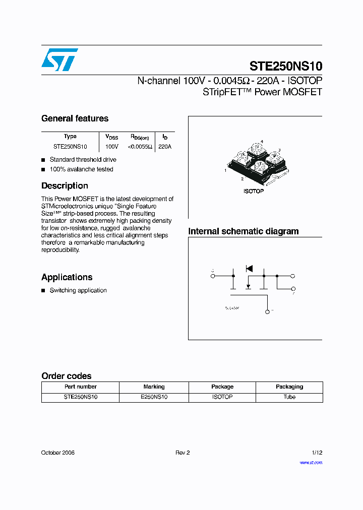 STE250NS1006_4171025.PDF Datasheet