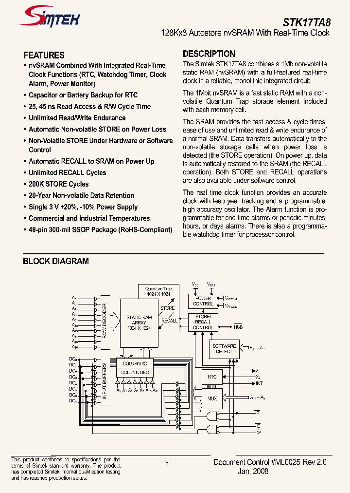 STK17TA8-RF25_4183157.PDF Datasheet