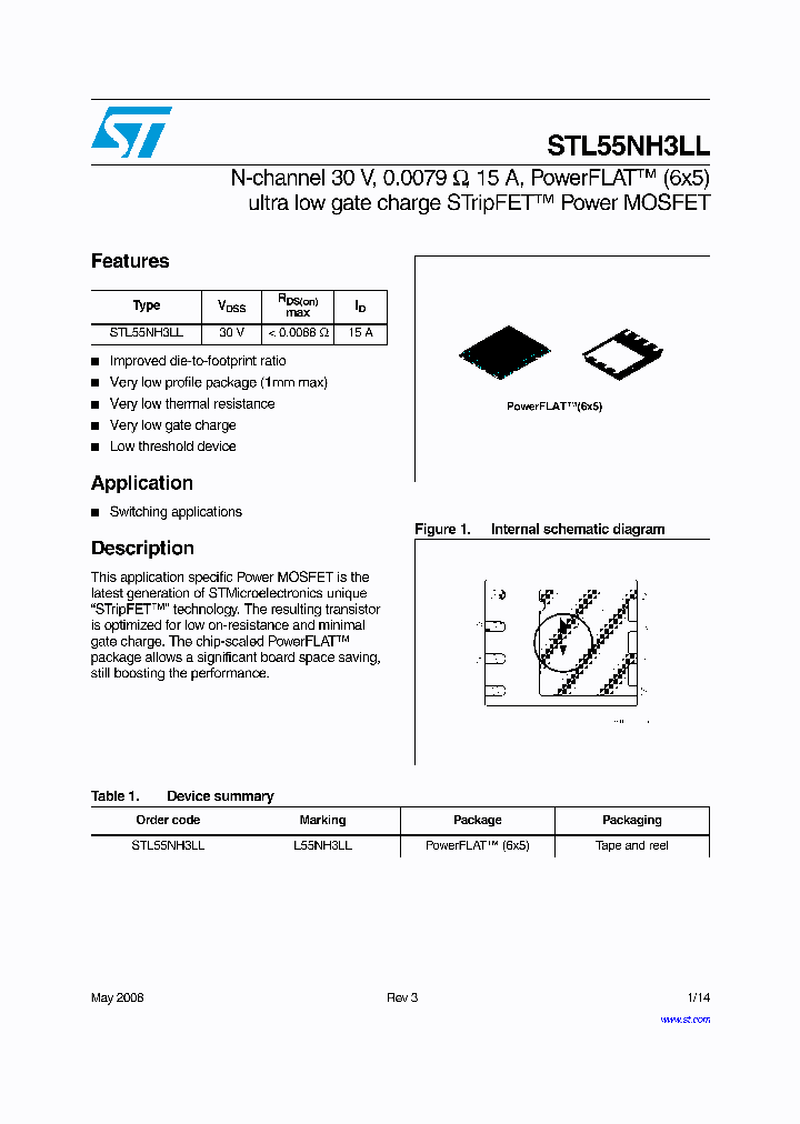 STL55NH3LL_4246079.PDF Datasheet
