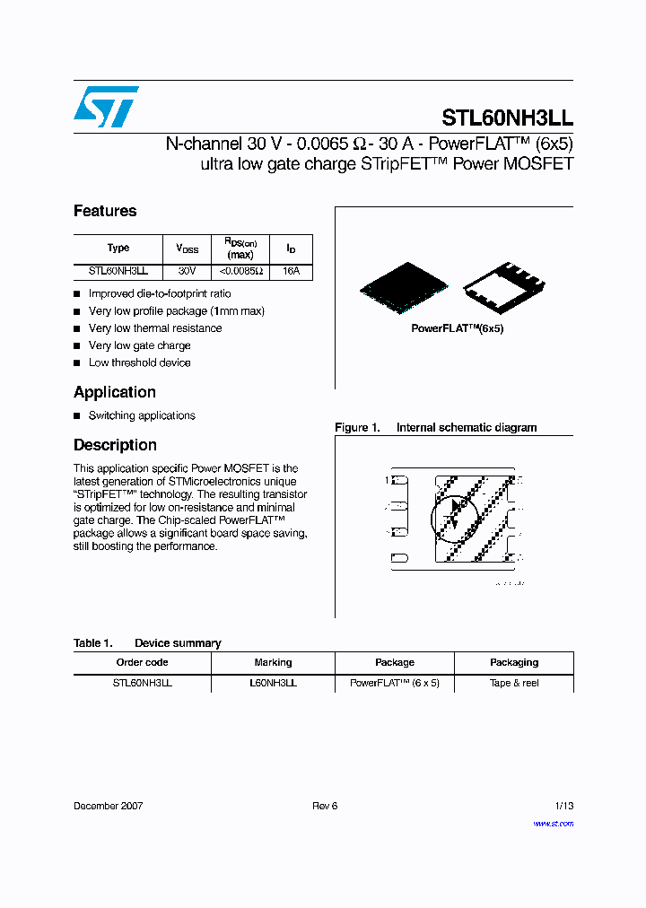STL60NH3LL07_4784796.PDF Datasheet