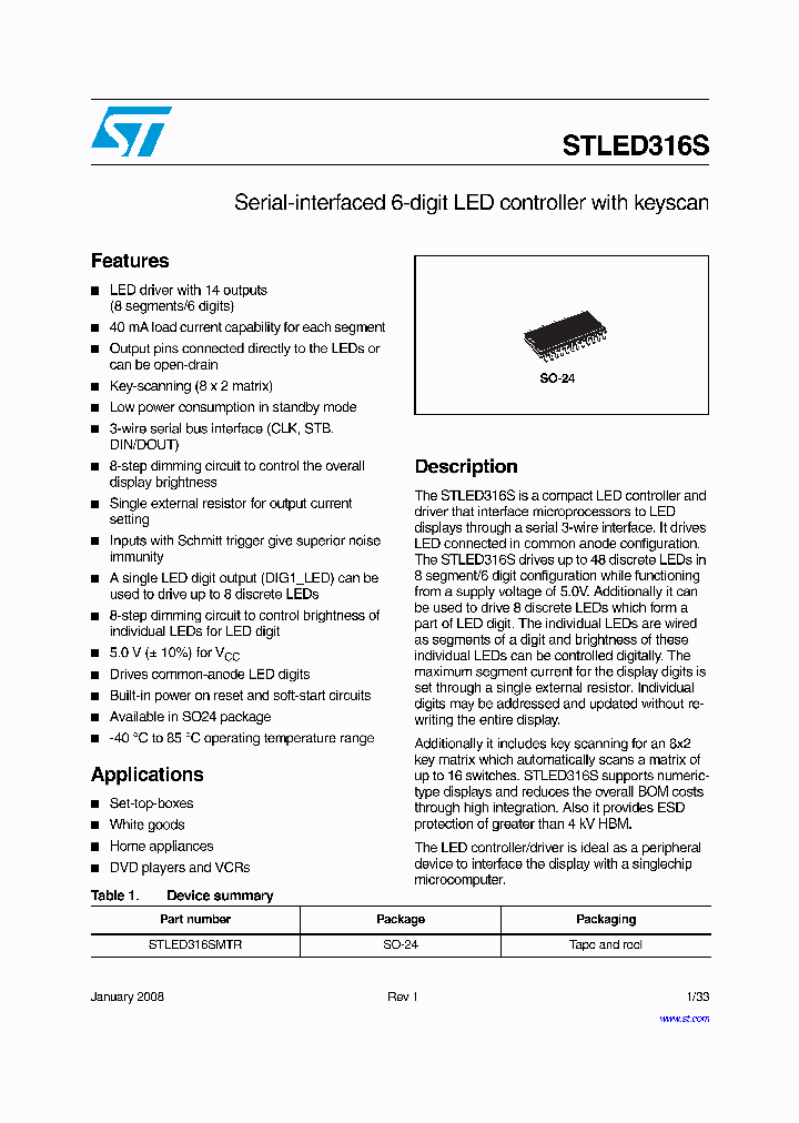 STLED316S08_4229918.PDF Datasheet