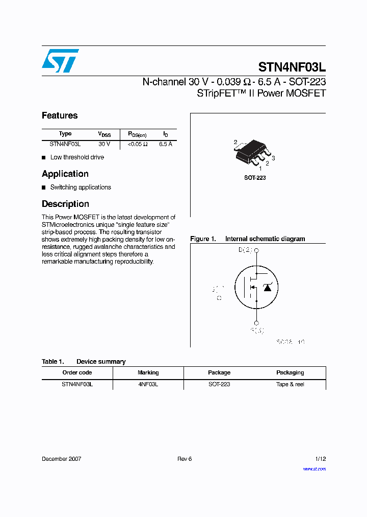 STN4NF03L07_4312898.PDF Datasheet