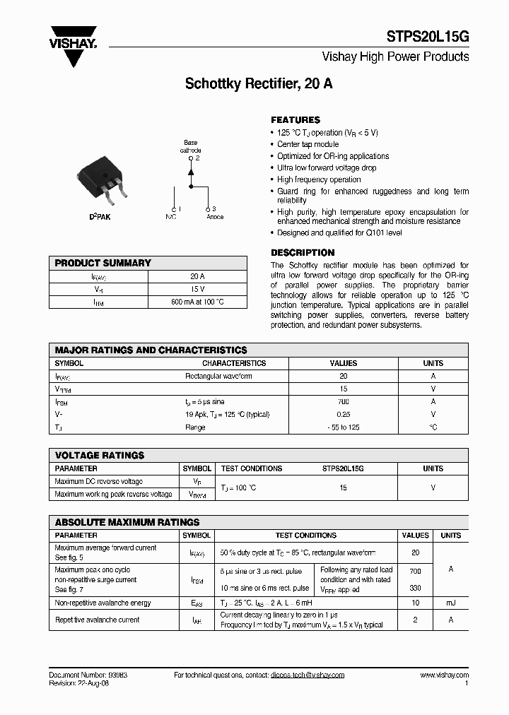 STPS20L15G_4339938.PDF Datasheet