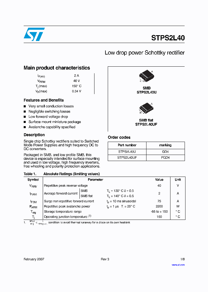 STPS2L40UF_4631304.PDF Datasheet