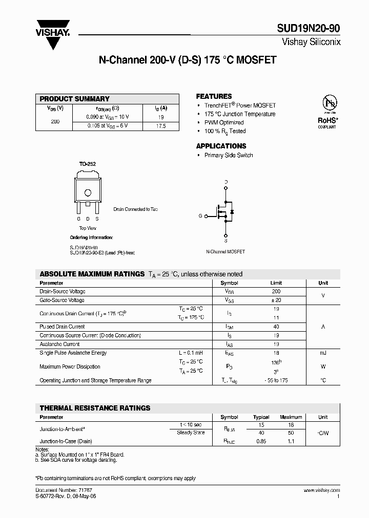 SUD19N20-90-E3_4540884.PDF Datasheet
