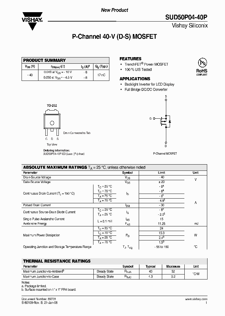 SUD50P04-40P_4400617.PDF Datasheet