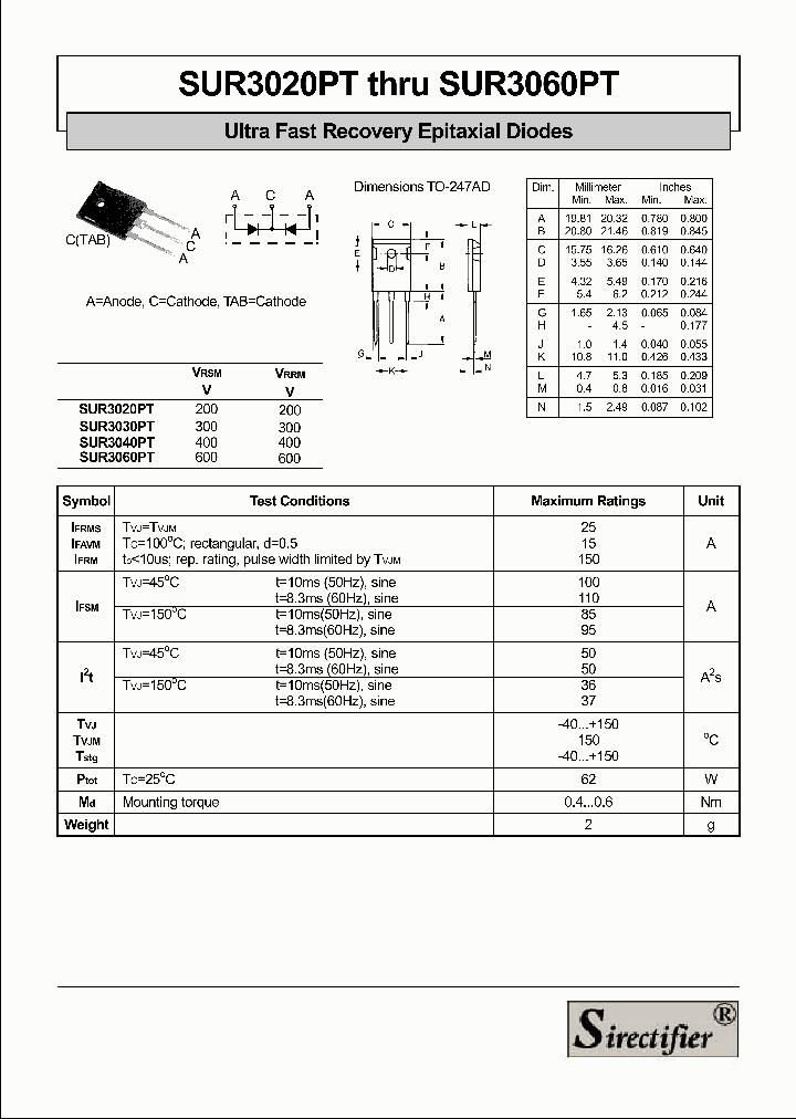 SUR3020PT_4323529.PDF Datasheet