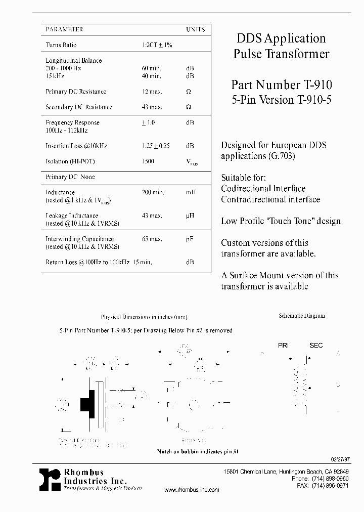 T-910-5_4817372.PDF Datasheet