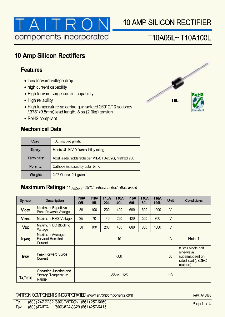 T10A60L_4395221.PDF Datasheet