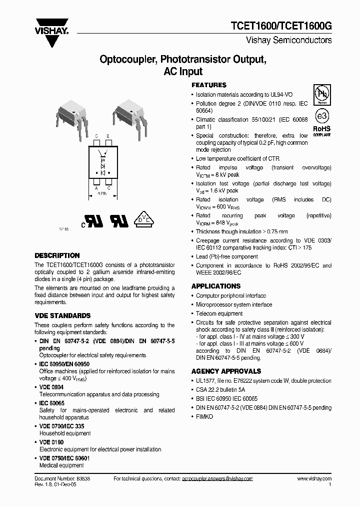TCET1600_4254193.PDF Datasheet