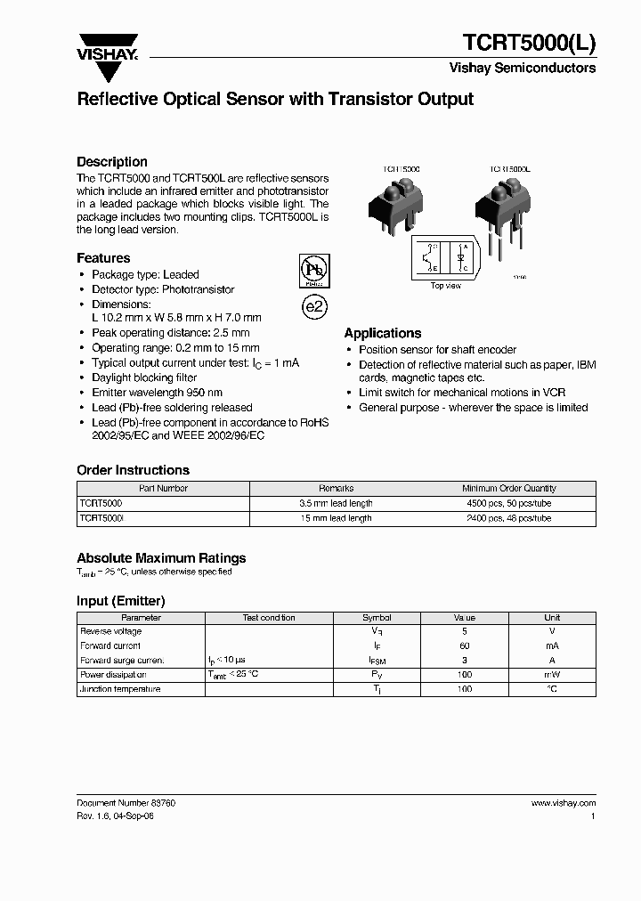 TCRT5000_4281355.PDF Datasheet