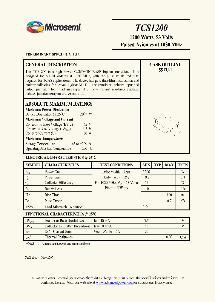 TCS1200_4340300.PDF Datasheet