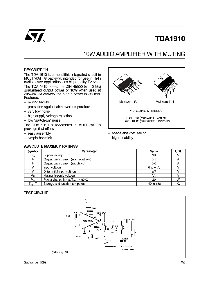 TDA191003_4280199.PDF Datasheet