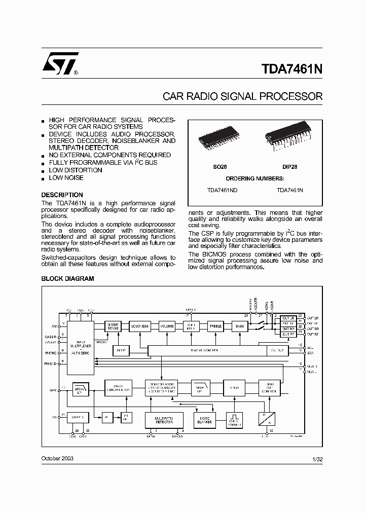 TDA7461N03_4312740.PDF Datasheet