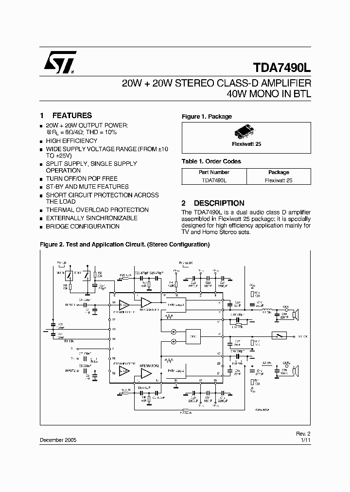 TDA7490L05_4356627.PDF Datasheet