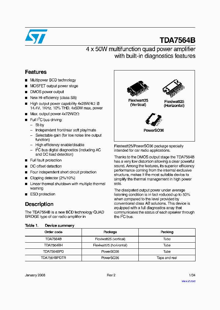 TDA7564B_4229553.PDF Datasheet