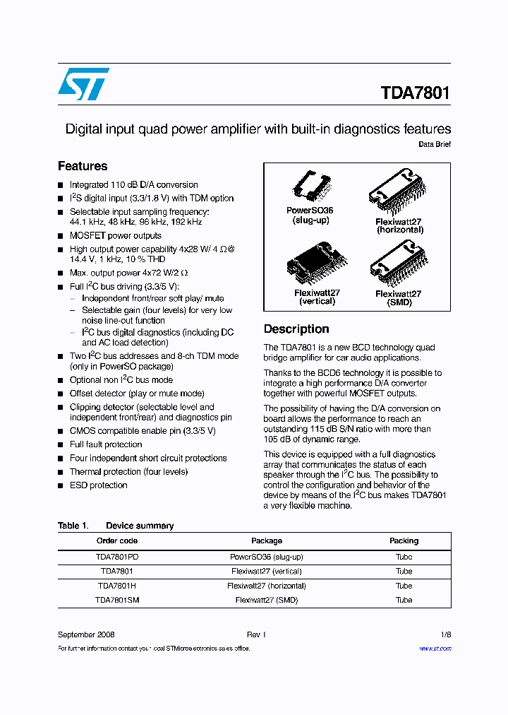 TDA7801_4235826.PDF Datasheet