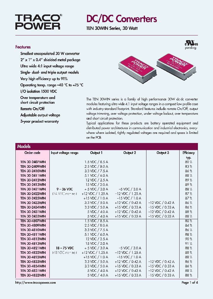 TEN30-2421WIN_4506690.PDF Datasheet