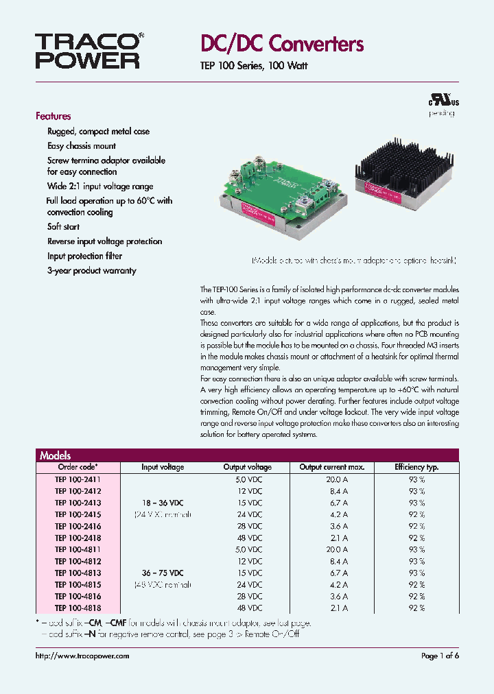 TEP100-2411_4441687.PDF Datasheet