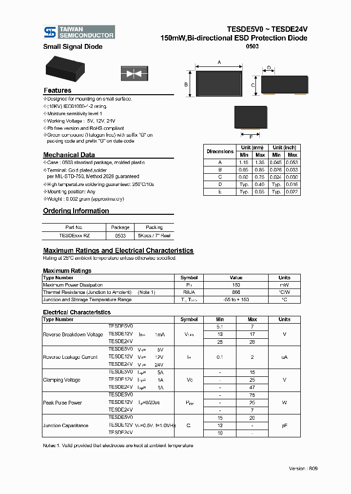 TESDE5V009_4634497.PDF Datasheet
