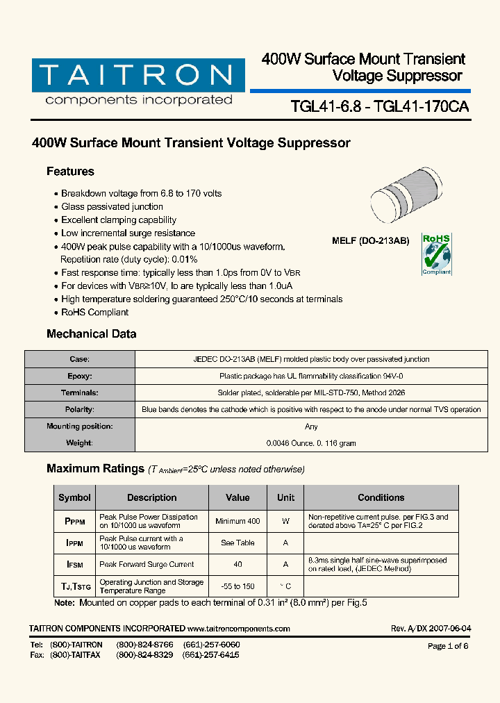 TGL41-10_4226407.PDF Datasheet