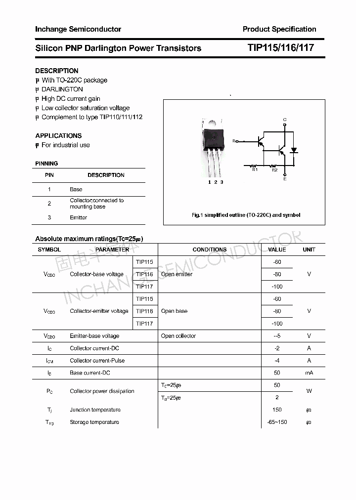 TIP115_4360200.PDF Datasheet