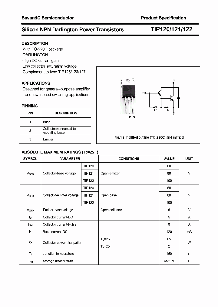 TIP121_4769479.PDF Datasheet