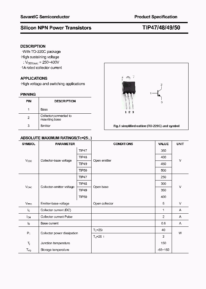TIP47_4628714.PDF Datasheet