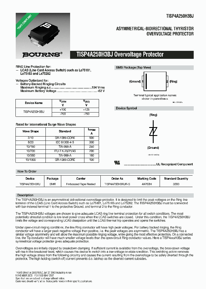 TISP4A250H3BJ_4355449.PDF Datasheet
