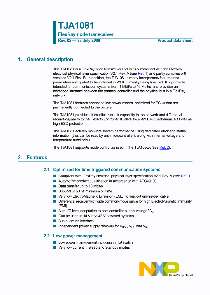 TJA1081_4545674.PDF Datasheet