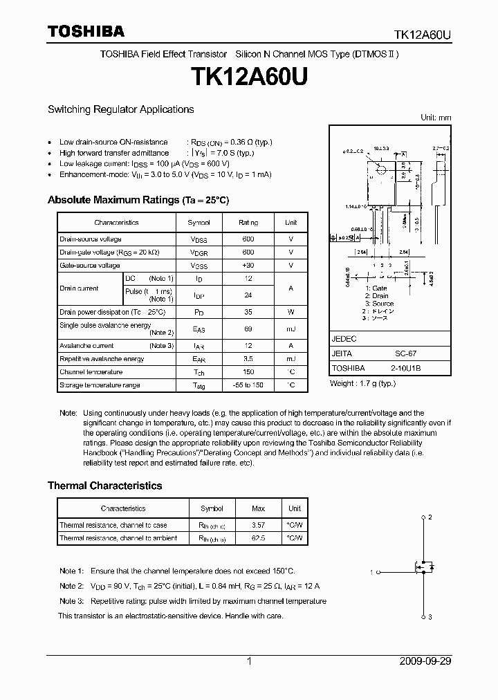 TK12A60U_4696599.PDF Datasheet