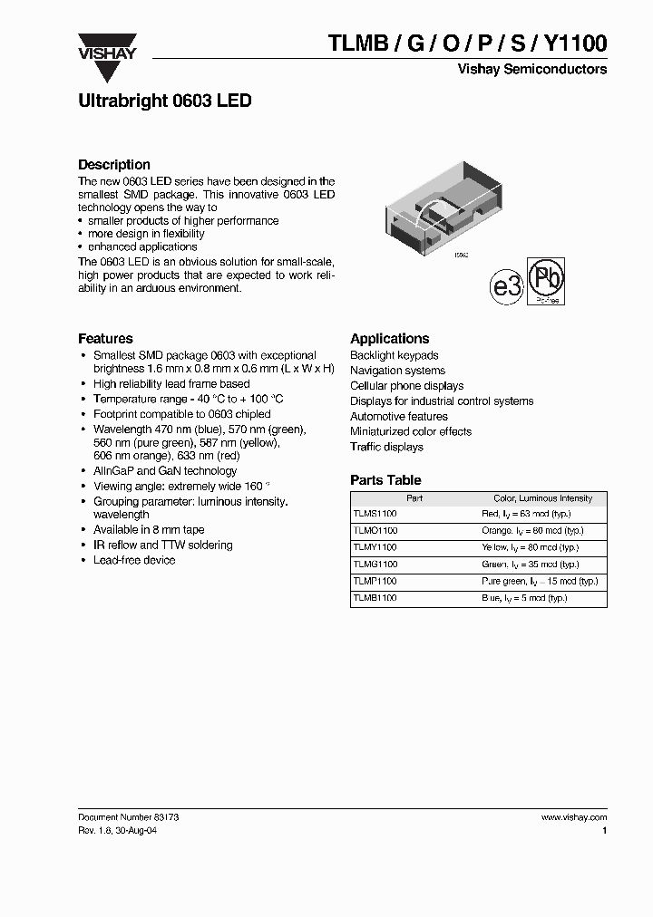 TLMS1100_4642959.PDF Datasheet