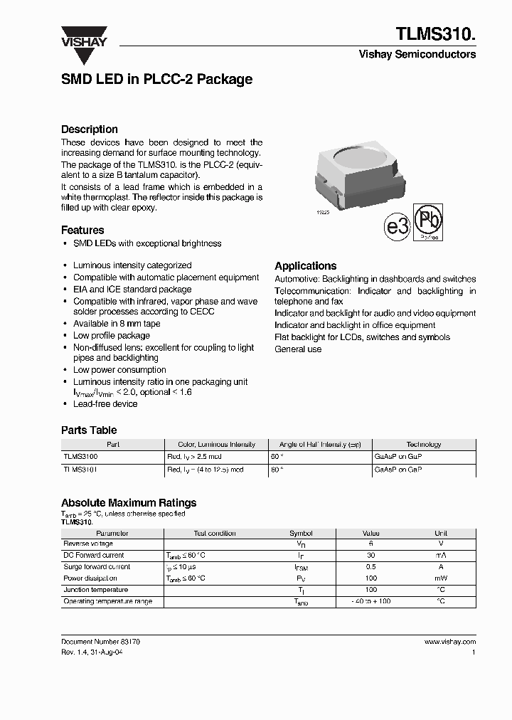 TLMS3100_4245676.PDF Datasheet