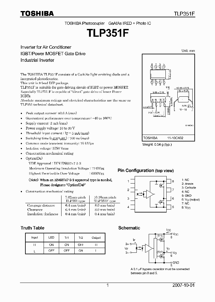 TLP351F_4379883.PDF Datasheet
