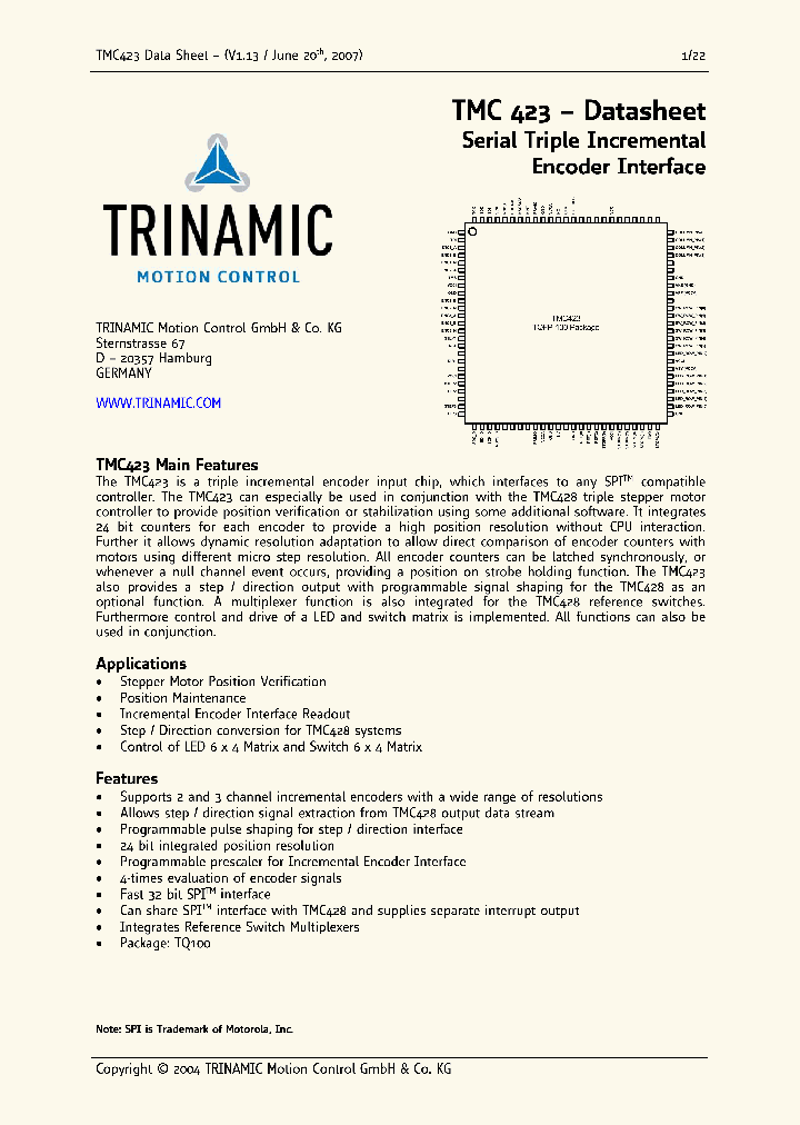 TMC4231_4741157.PDF Datasheet