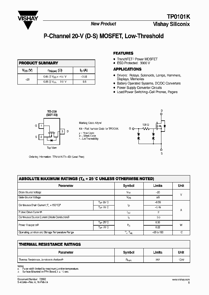 TP0101K04_4350343.PDF Datasheet